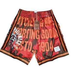 NWT Mitchell and Ness Big Face Athletic Shorts Adult Size Medium